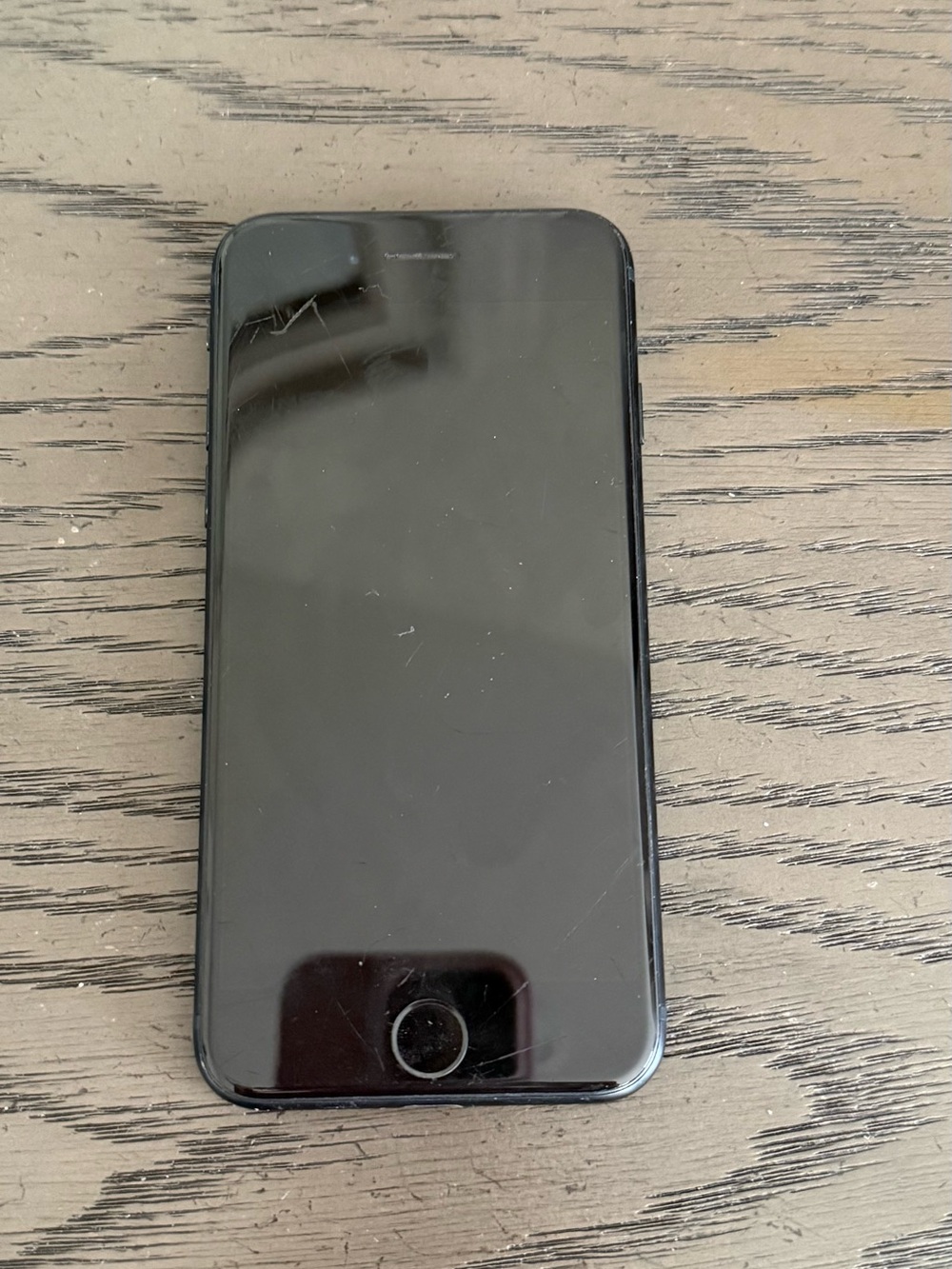 Apple Black Smartphone with Front Home Button